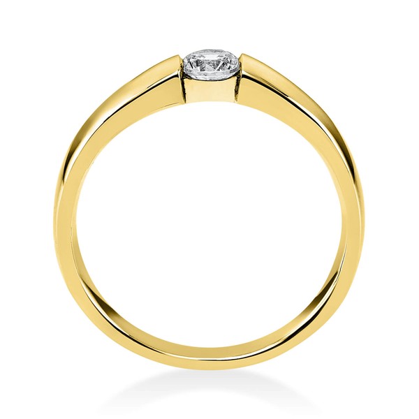 Solitär Ring aus 750 Gelbgold mit Brillant 0.20 Ct
