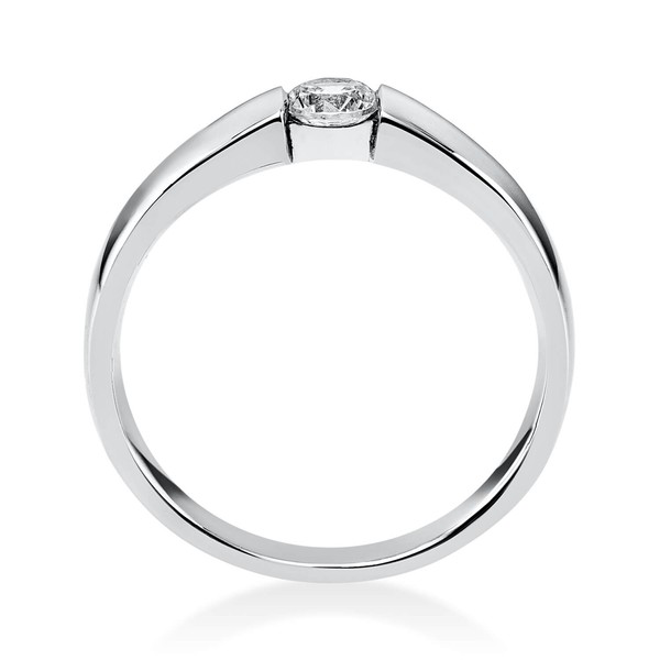 Solitär Ring aus 585 Weißgold mit Brillant 0.20 Ct