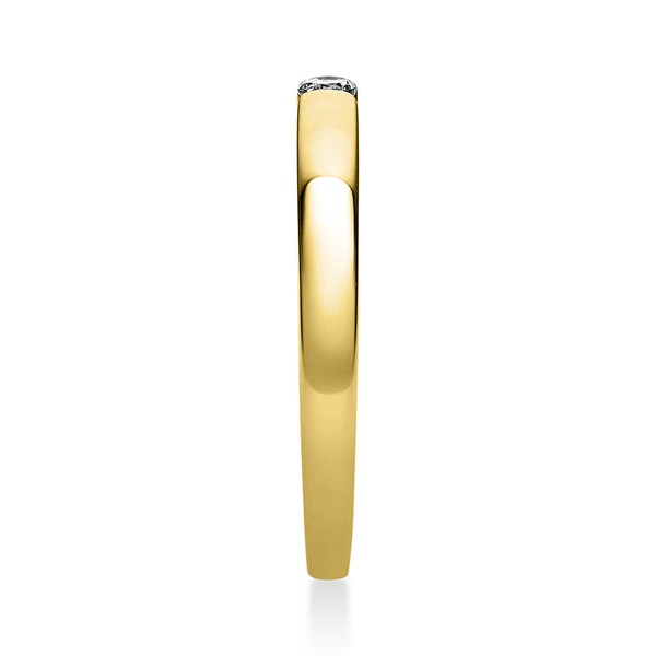 Solitär Ring aus 585 Gelbgold mit Brillant 0.06 Ct