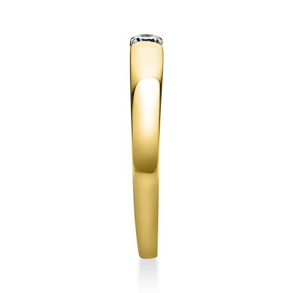 Solitär Ring aus 585 Gelbgold mit Brillant 0.10 Ct