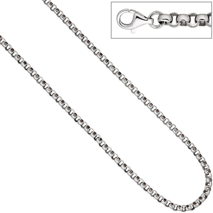 4,5mm Erbskette aus 925 Silber 50cm