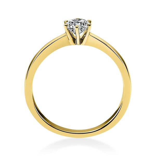 Solitär Ring aus 585 Gelbgold mit Brillant 0.40 Ct
