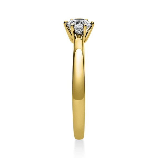 Solitär Ring aus 585 Gelbgold mit Brillant 0.40 Ct
