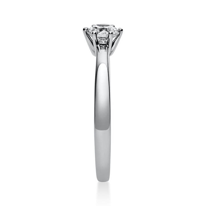 Solitär Ring aus 585 Weißgold mit Brillant 0.40 Ct