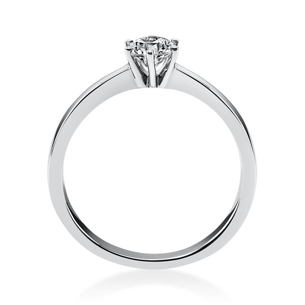 Solitär Ring aus 585 Weißgold mit Brillant 0.40 Ct