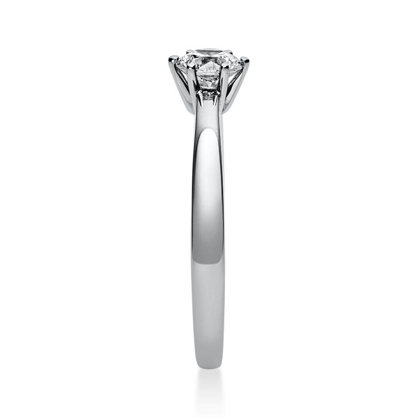 Solitär Ring aus 585 Weißgold mit Brillant 0.40 Ct