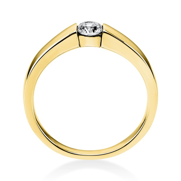 Solitär Ring aus 750 Gelbgold mit Brillant 0.25 Ct