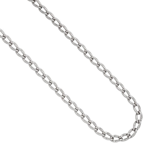 7,3mm Lang-Panzerkette aus 925 Silber 45cm