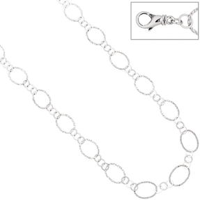 20,3mm Collier Halskette Kette Halsschmuck aus echtem 925 Silber 80cm 20,3mm Collier Halskette Kette Halsschmuck aus echtem 925 Silber 80cm