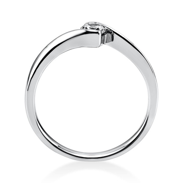 Solitär Ring aus 950 Platin mit Brillant 0.20 Ct