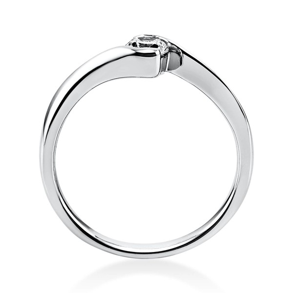 Solitär Ring aus 750 Weißgold mit Brillant 0.25 Ct