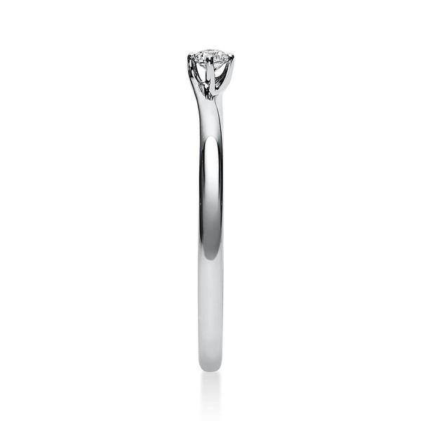 Solitär Ring aus 950 Platin mit Brillant 0.05 Ct