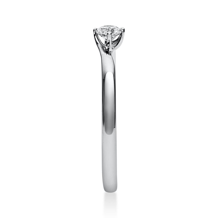 Solitär Ring aus 950 Platin mit Brillant 0.15 Ct