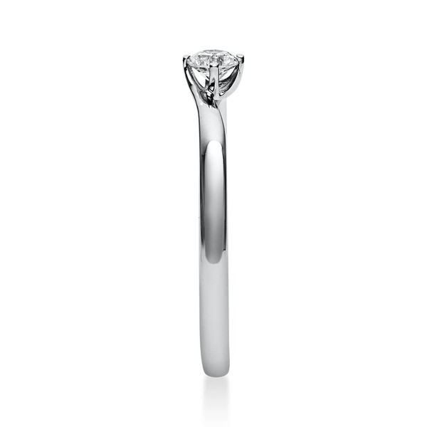 Solitär Ring aus 750 Weißgold mit Brillant 0.15 Ct