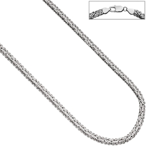 7mm ovale Königskette Kette Collier Halskette Halsschmuck aus 925 Silber 45cm