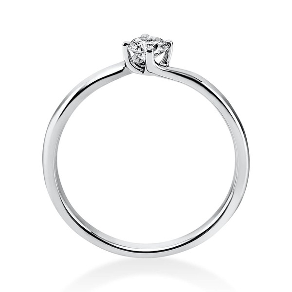 Solitär Ring aus 950 Platin mit Brillant 0.20 Ct