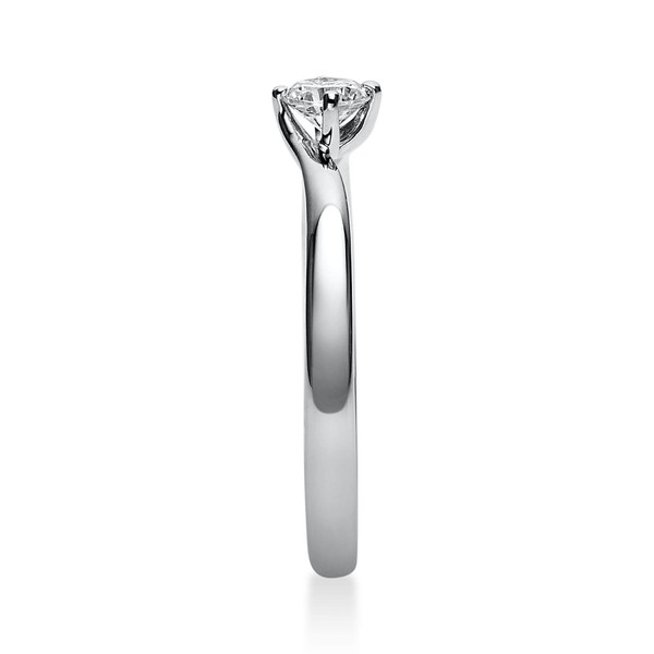 Solitär Ring aus 950 Platin mit Brillant 0.20 Ct