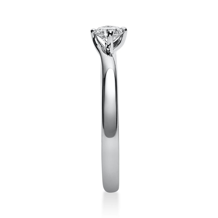 Solitär Ring aus 585 Weißgold mit Brillant 0.20 Ct
