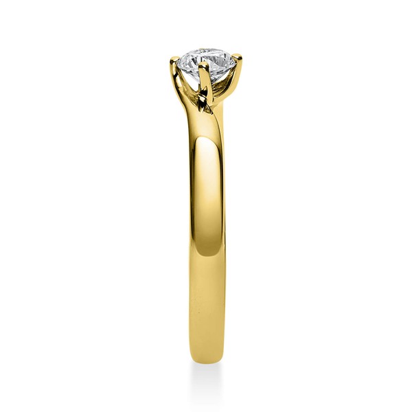 Solitär Ring aus 585 Gelbgold mit Brillant 0.25 Ct