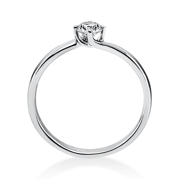 Solitär Ring aus 750 Weißgold mit Brillant 0.25 Ct