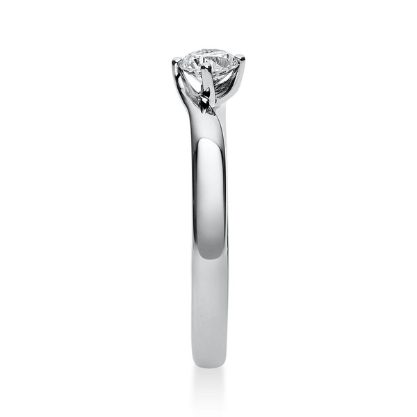 Solitär Ring aus 750 Weißgold mit Brillant 0.25 Ct