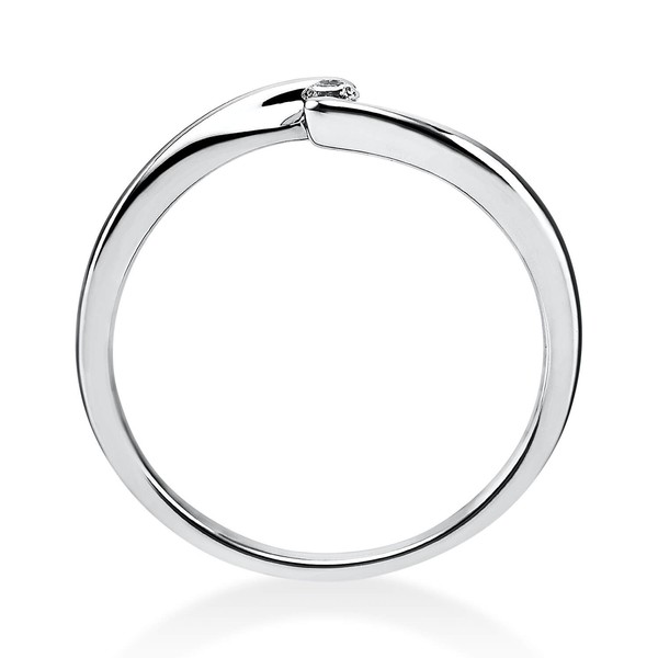 Solitär Ring aus 950 Platin mit Brillant 0.05 Ct