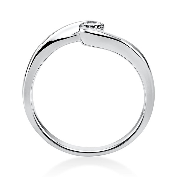 Solitär Ring aus 950 Platin mit Brillant 0.20 Ct