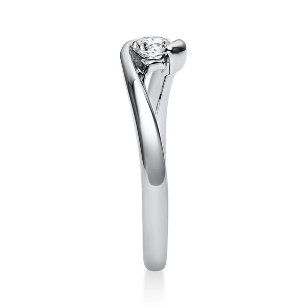 Solitär Ring aus 585 Weißgold mit Brillant 0.20 Ct