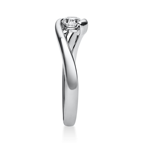 Solitär Ring aus 950 Platin mit Brillant 0.25 Ct