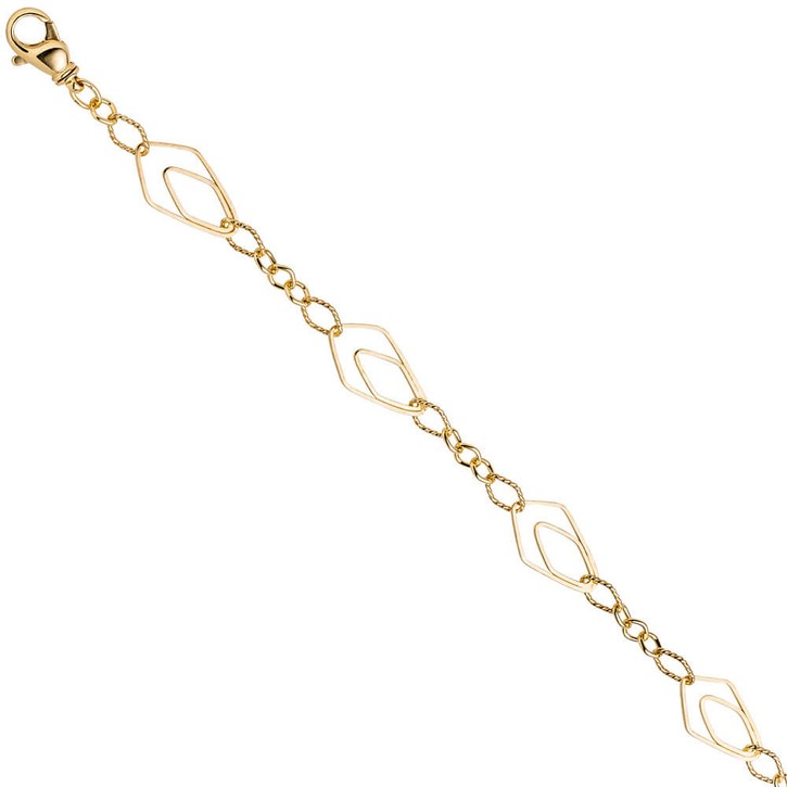 18,5mm Collier 925 Silber vergoldet 80cm