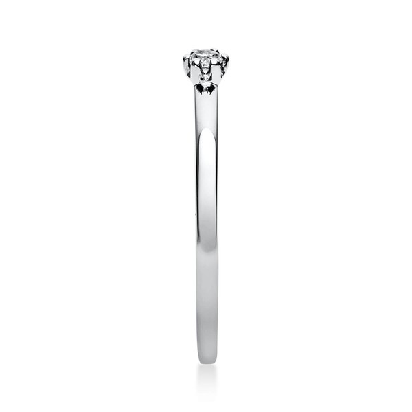 Solitär Ring aus 950 Platin mit Brillant 0.05 Ct