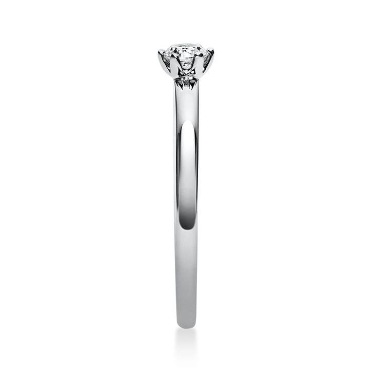 Solitär Ring aus 585 Weißgold mit Brillant 0.15 Ct