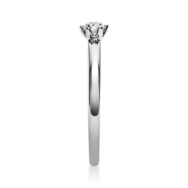 Solitär Ring aus 585 Weißgold mit Brillant 0.15 Ct