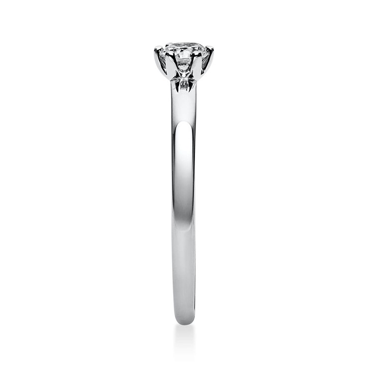 Solitär Ring aus 750 Weißgold mit Brillant 0.20 Ct