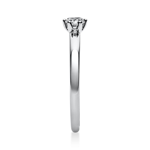 Solitär Ring aus 750 Weißgold mit Brillant 0.20 Ct