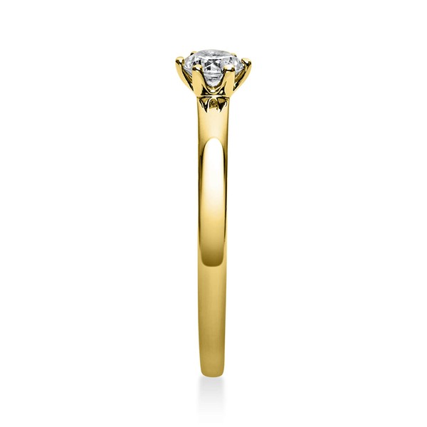 Solitär Ring aus 750 Gelbgold mit Brillant 0.25 Ct