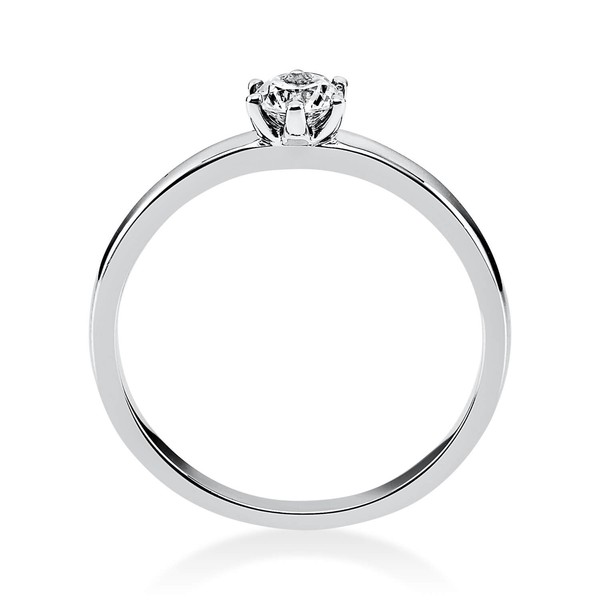 Solitär Ring aus 950 Platin mit Brillant 0.25 Ct