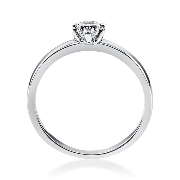 Solitär Ring aus 585 Weißgold mit Brillant 0.30 Ct