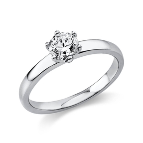 Solitär Ring Damenring aus 950 Platin mit Diamant Brillant 0,50 Ct. 6er-Krappe Solitär Ring Damenring aus 950 Platin mit Diamant Brillant 0,50 Ct. 6er-Krappe
