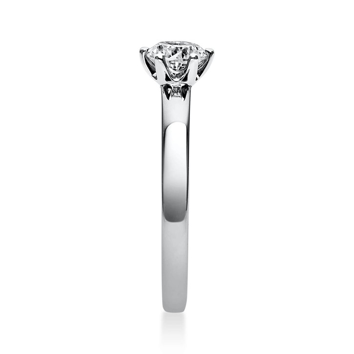 Solitär Ring aus 750 Weißgold mit Brillant 0.50 Ct