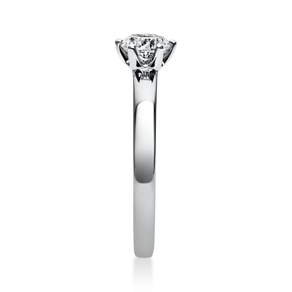 Solitär Ring aus 750 Weißgold mit Brillant 0.50 Ct