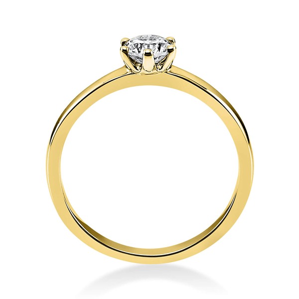 Solitär Ring aus 585 Gelbgold mit Brillant 0.40 Ct