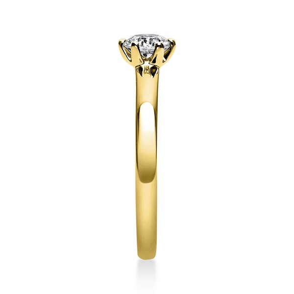 Solitär Ring aus 750 Gelbgold mit Brillant 0.40 Ct