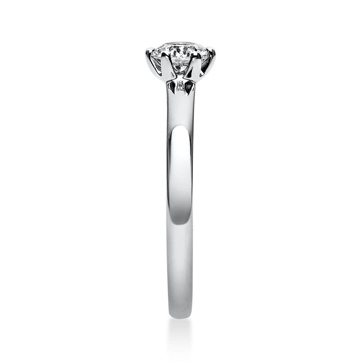 Solitär Ring aus 585 Weißgold mit Brillant 0.40 Ct