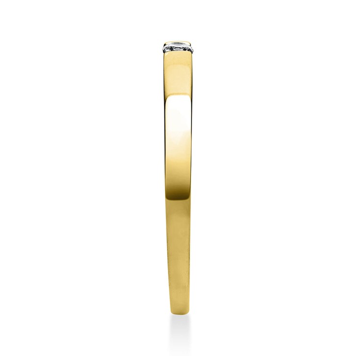 Solitär Ring aus 585 Gelbgold mit Brillant 0.05 Ct