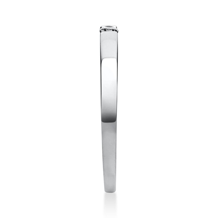 Solitär Ring aus 750 Weißgold mit Brillant 0.05 Ct