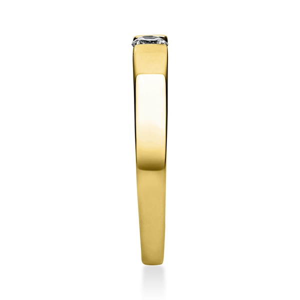 Solitär Ring aus 585 Gelbgold mit Brillant 0.15 Ct