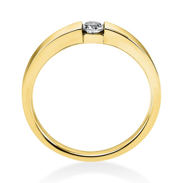 Solitär Ring aus 750 Gelbgold mit Brillant 0.15 Ct