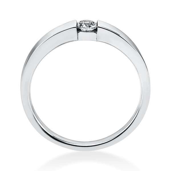 Solitär Ring aus 585 Weißgold mit Brillant 0.15 Ct