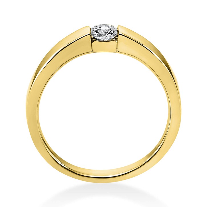 Solitär Ring aus 750 Gelbgold mit Brillant 0.20 Ct